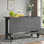 Extendable Dining Table With Drop Leaf, Rectangular, Modern Farmhouse Style