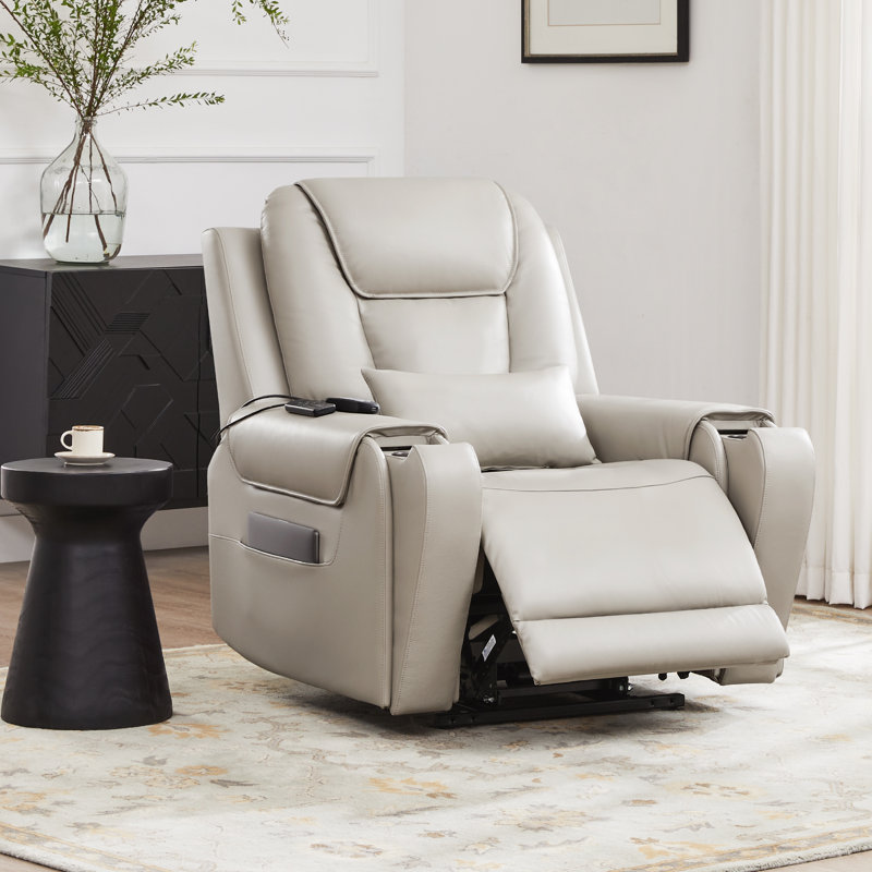 Fauteuil inclinable électrique de massage Carell, Gris