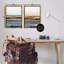  Ensemble de 2 toiles flottantes encadrées Coastal Beach Impression par Ethan Harper-495442814-495442811