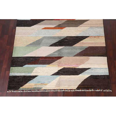 Tapis abstrait en laine Gabbeh
