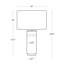 Lampe de table en marbre Odin (blanc)