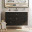 Meuble-lavabo mural 36 po avec lavabo mural 36 po, 3 tiroirs et portes à fermeture en douceur-131427372