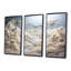 Abstrait Snowy Winter Mountains II - Paysage abstrait, art mural-536497761-536497775
