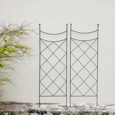 115cm H x 38cm W Metal Lattice Panel Trellis