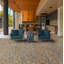 Queens Hand Knotted Wool Area Rug in Blue/Gold-1622919389
