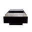 Table basse avec plateau coulissant, table centrale avec compartiment de rangement caché, table extensible-1172427920