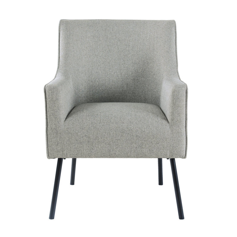 Modern Armchair , Gray Woven
