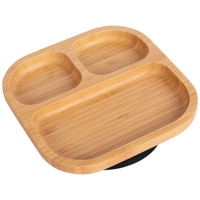 Tiny Dining - Divided Bamboo Suction Plate
