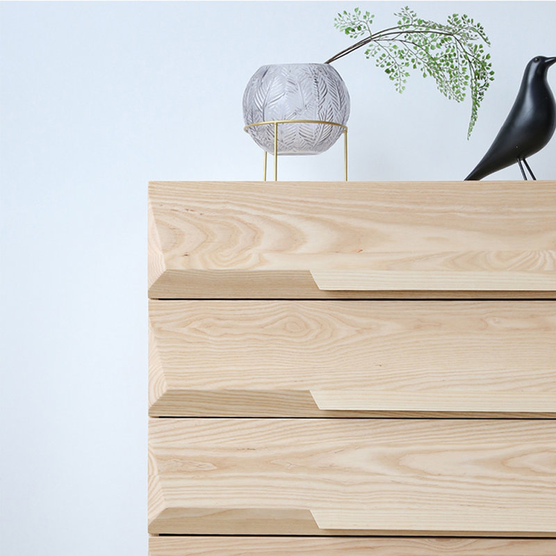 Commode d'appoint en bois simple et moderne