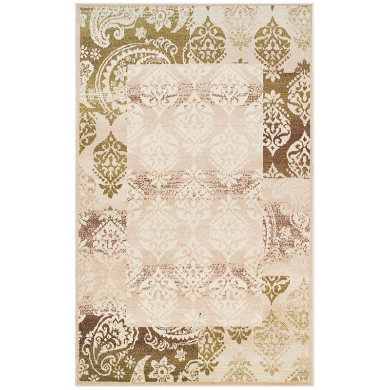 Forbus Damask Indoor Rug, Rectangle 4' x 6'