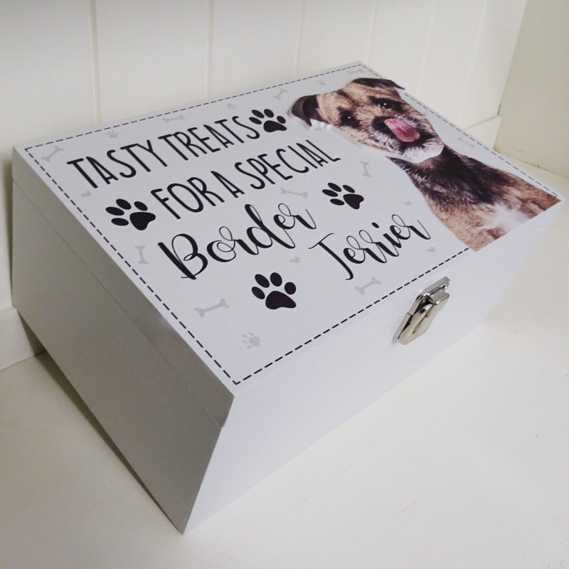 Border Terrier Dog Treat Box Denson Decorative Box