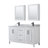 Daria 60'' Double Bathroom Vanity with Carrara Marble Top-97961478-97961483