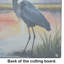 Planche à découper en verre Blue Heron