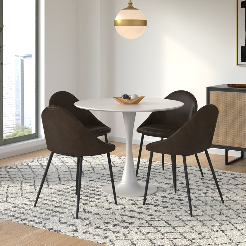 Chaise en cuir Holmes, Tabac