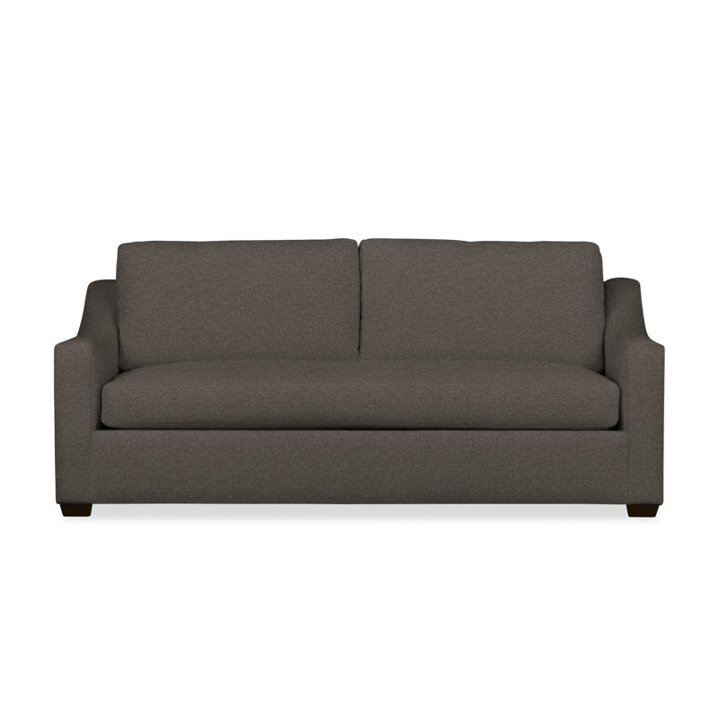 Canapé rembourré Cranbrook, Tissage natté gris anthracite Drusky Sustain®