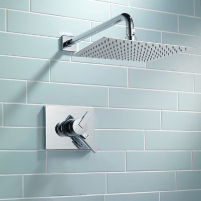 16 Inch Square High Flow Oversize Rain Shower Head - 304 Stainless Steel Universal Ceiling/Wall Mount