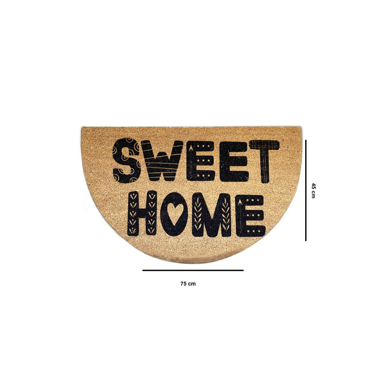 High-Quality Coco Doormat, Non-Slip Base, 18 x 30 inches | 100% Coconut Thread Surface, Thickness: 0.7 - 0.9 inches | Machine Washable at 86°F, Durable & Eco-Friendly | Perfect for Home Entryways & Patios