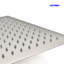 Topcraft 8" Square High Pressure Rain Shower Head, Wall / Ceiling Mount Rainfall Shower Head