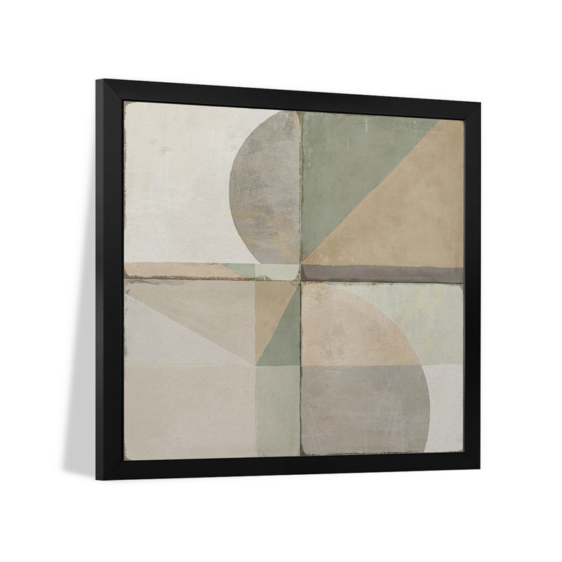Green Tile II, affiches encadrées de qualité supérieure, H 16 po x l 16 po