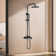 43"H Height Adjustable Solid Brass 3-Functions Wall Mounted Outdoor Showers Exposed Complete Shower System