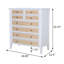 Commode 8 tiroirs blanche