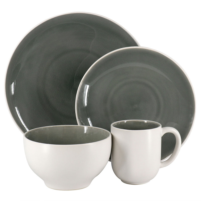 Gibson Elite Stoneware Dinnerware Set - Service for 4