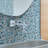 Onix Penny Round Kara Blue Glass Mosaic