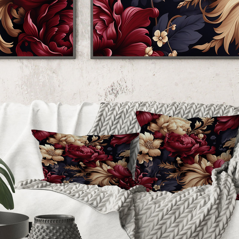 Coussin Regency, H 16 po x l 16 po