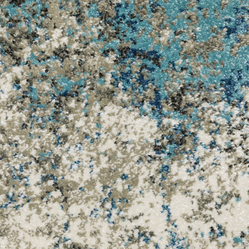 Abstract Indoor Rug, Rectangle 9'10" x 12'10"