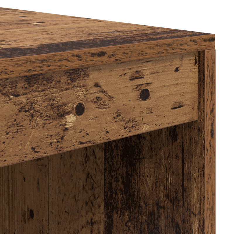 Writing Desk Particle Board 76 Cm, 76cm H x 90cm W x 50cm D, Old Wood