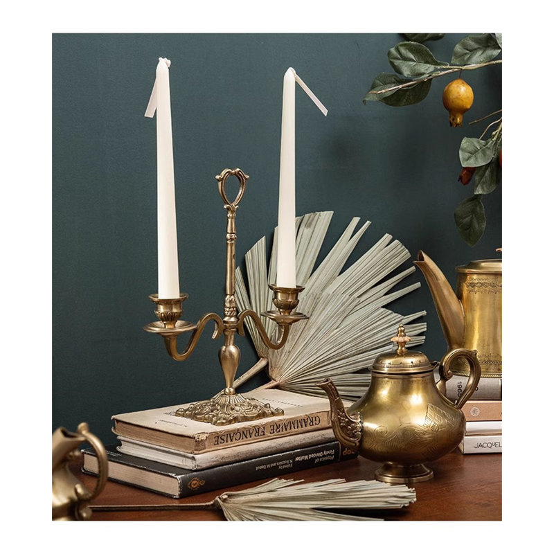 Chandelle de table en métal H 10,24 po