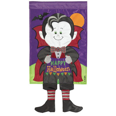 Deirde Double Sided 24 in. H x 13 in. W Polyester Halloween Garden flag