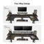 Macawley Adjustable U-Shaped Metal Base Standing Desk