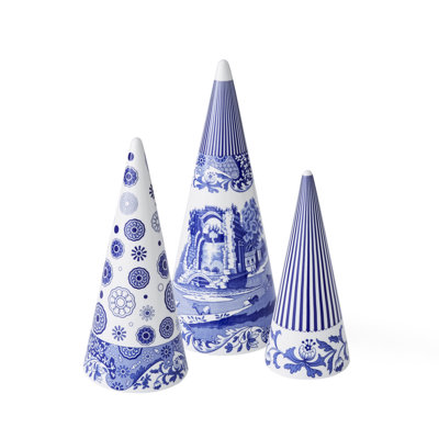 Spode Blue Italian Topiary 8"