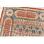 Tapis orange / beige / bleu en laine noué à la main de conception unique 10 pi 2 po x 14 pi 1 po New Age
