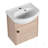 Bathroom Vanity With Ceramic Sink,Wall Mounting Design