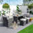 Gray Frame/Beige Cushion