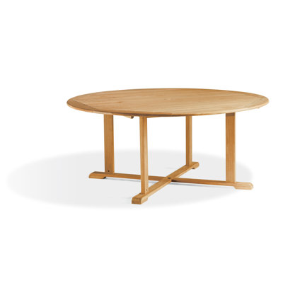 Round Teak Outdoor Dining Table