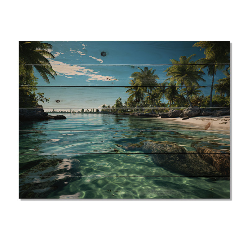 Décoration murale Haggerty - Paysages en bois sur bois de pin naturel, H 30 po x l 40 po