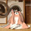 Tapis abstrait moderne et contemporain lavable à la machine Alderamin Christmas - beige-1148680217