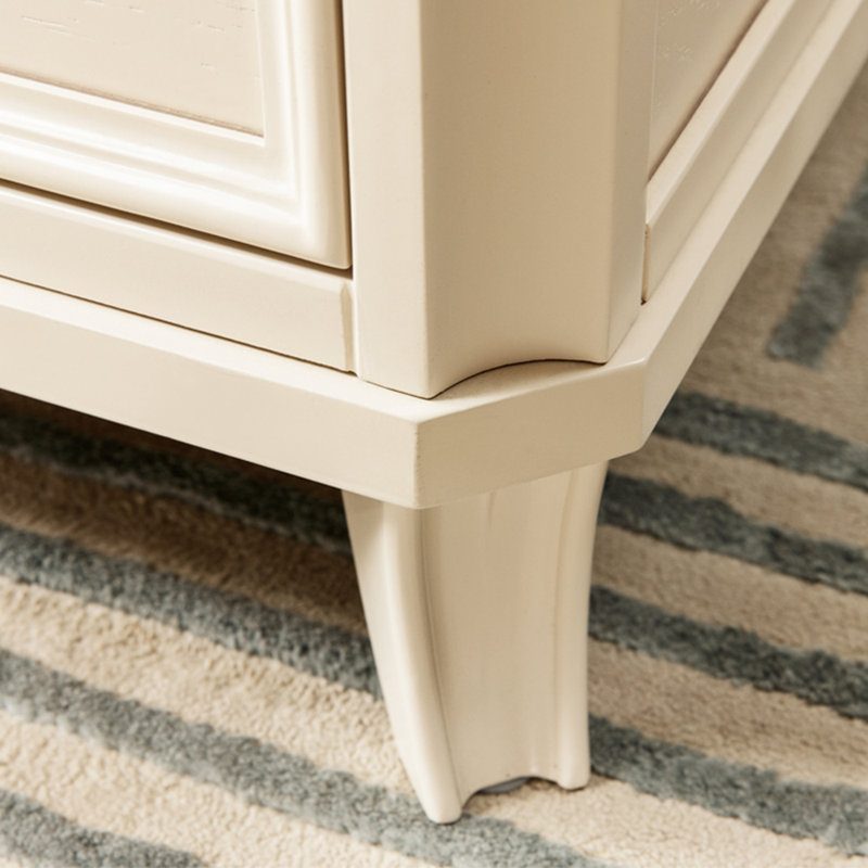 Casier simple avancé en bois massif, Gris