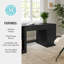 Bureau modulaire, tablette à 2 niveaux et classeur Martha Stewart Kayden-109713873