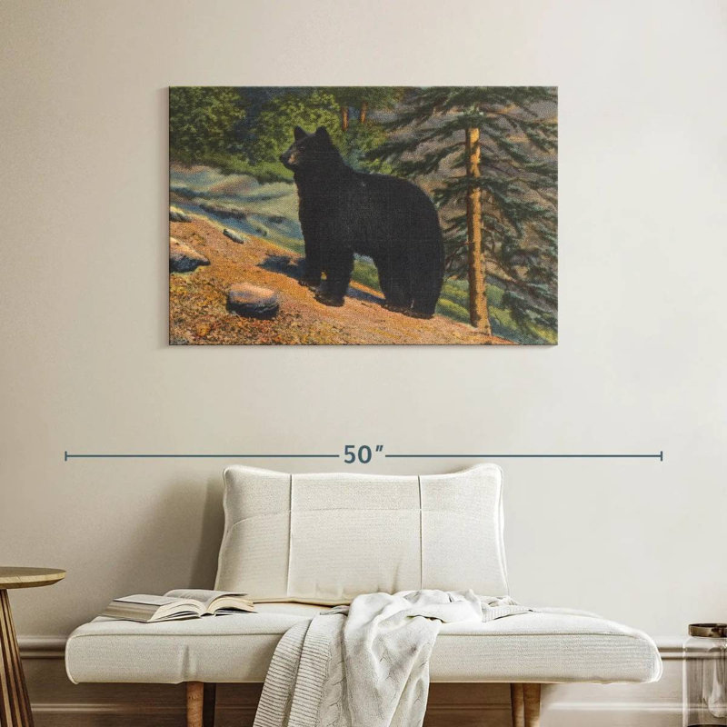 Brampt Black Bear, 26" H x 39" W