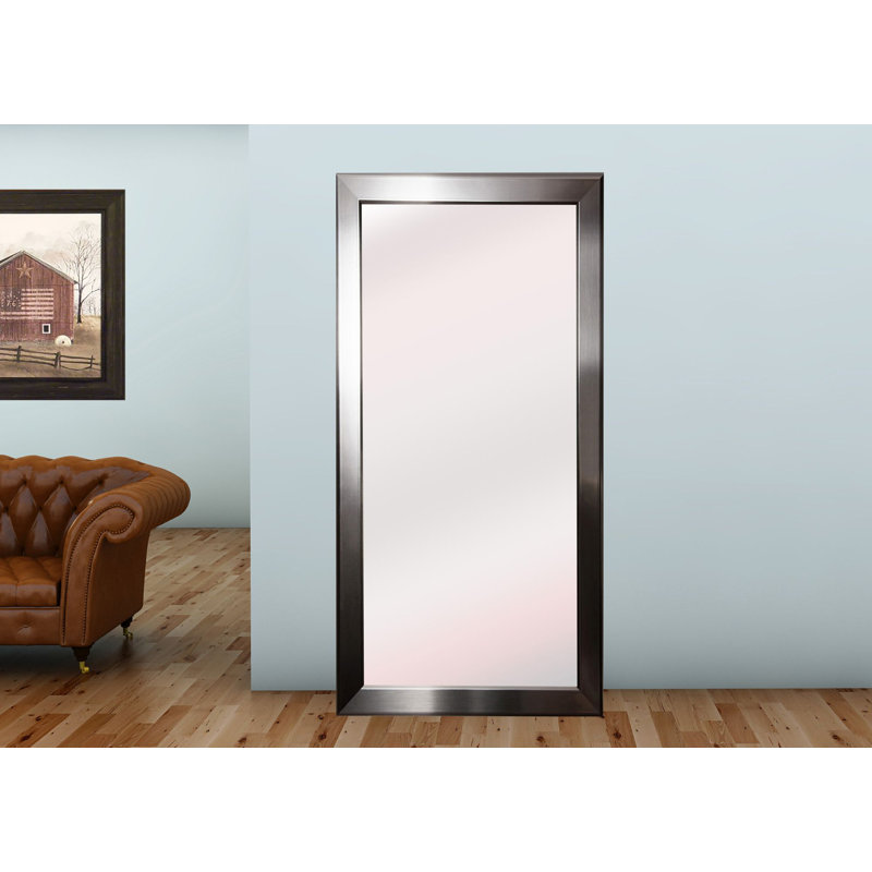Osorio Wood Flat Mirror, 56" H x 29" W