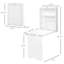 Bureau convertible mural pliable, bureau flottant multifonctionnel avec tablette de rangement