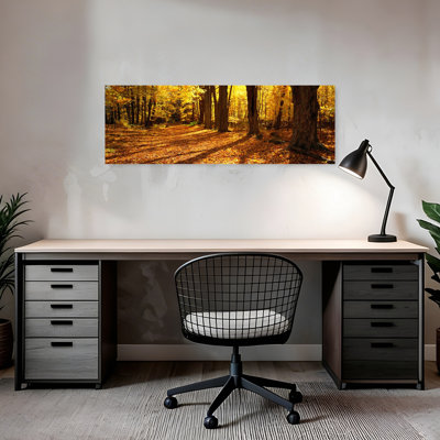 «Tree Lined Road», Massachusetts, États-Unis, art contemporain de paysage forestier abstrait