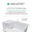 Base de douche à seuil simple l 60 po x P 32 po avec siège-92409644