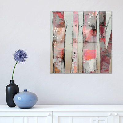 Sunset Birch II by Allison Pearce - Wrapped Canvas Painting