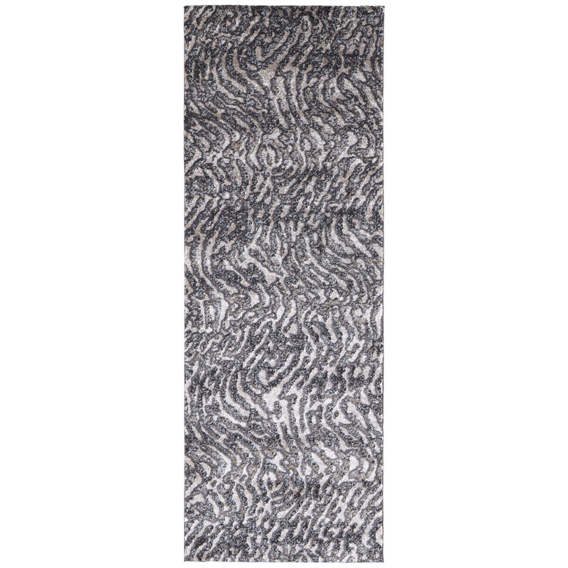 Queens Boulevard Abstract Indoor Rug, Runner 2'10" x 7'10"