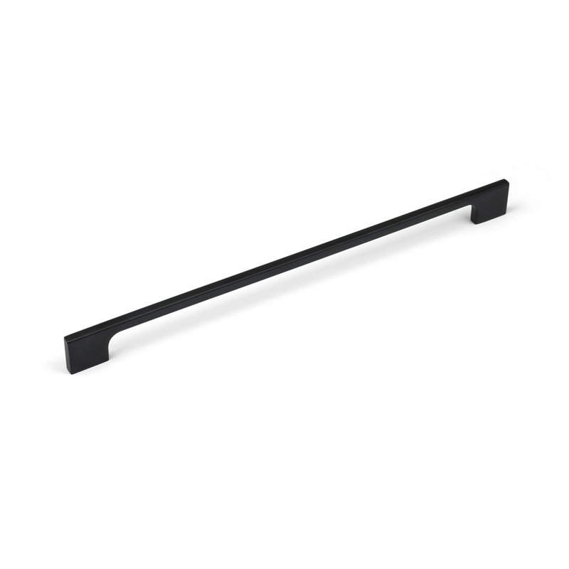 Slim Squared D-Bar Handles in Multiple Finish Variations, 288mm, Satin Black